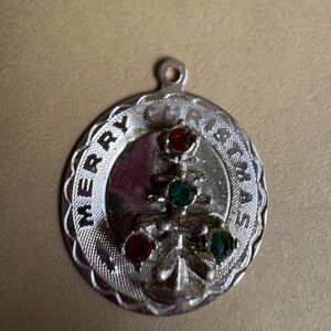 Vintage Christmas charm sterling silver